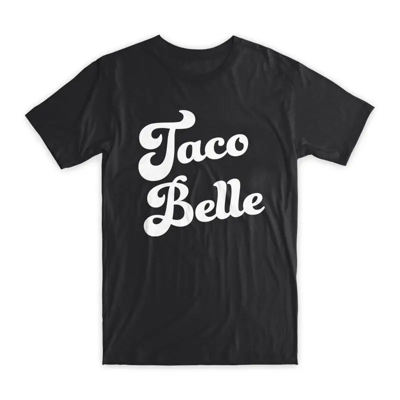 

Футболка Taco Belle из мягкого хлопка премиум-класса с круглым вырезом, забавная новинка, НОВИНКА