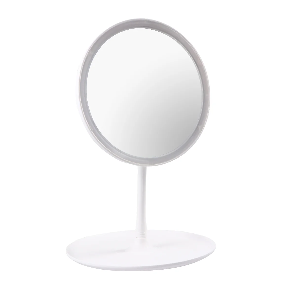 LED USB Rechargeable Makeup Mirror Premium Scratch Resistant Dimmable Touch Light Modes Adjustable Vanity Mirror