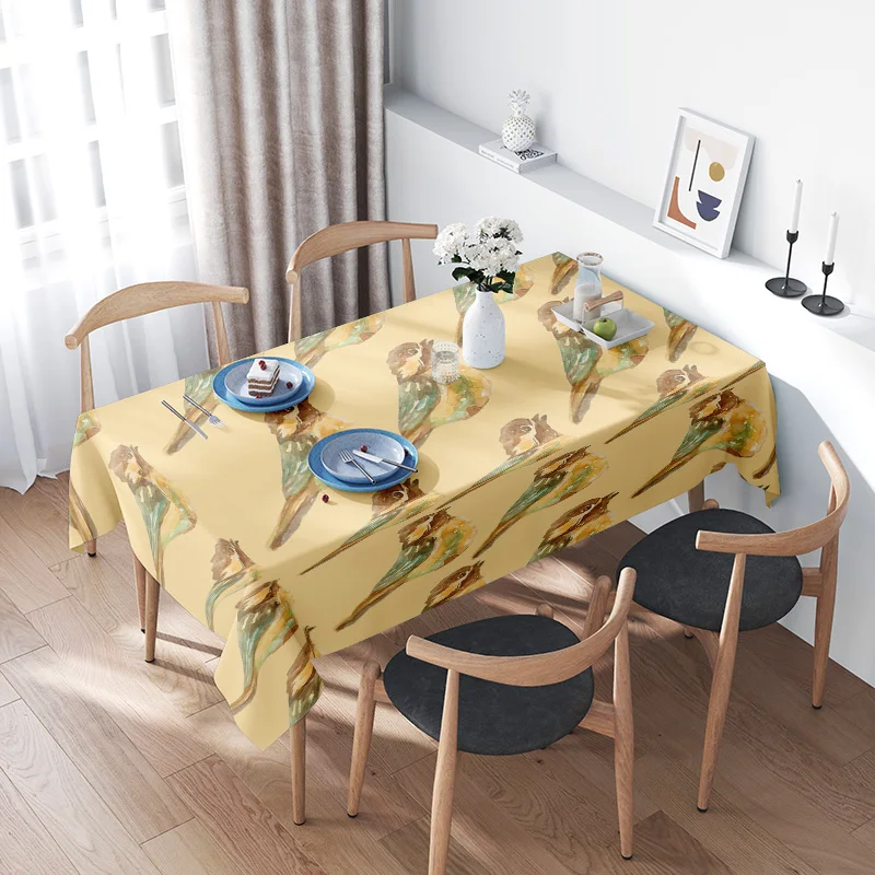 

Яркая желтая скатерть со вкусом цветочного дизайна Идеально подходит для украшения столовой Купить на AliExpress
