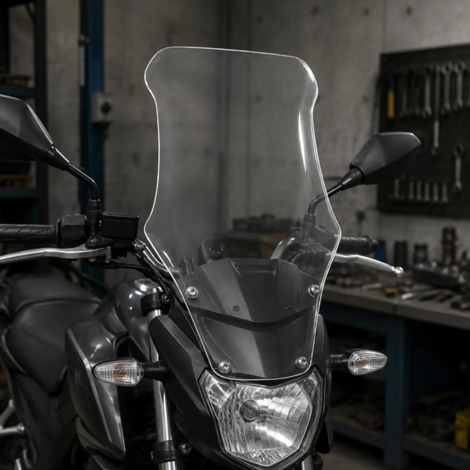 Acrylic Motorcycle Wind Deflector for Feishark 150 Clear Front Windscreen Scratch Resistant Shield Replacement Windshield Bike