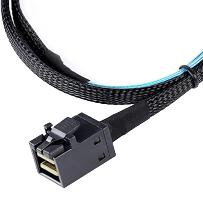 Mini SAS HD 12G SFF8643 To 4 SAS 29 Pin SFF8482 Cable Connectors With 15 Pin SATA Power Connector Controller