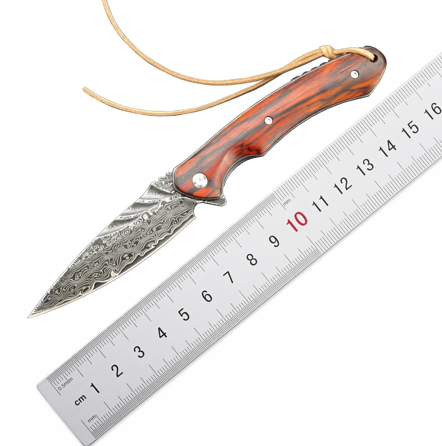 

Дамасский складной карманный нож sitive ST242 VG10, рукоятка Dalbergia с сердечником для работы, кемпинга, коллекции инструментов для повседневного использования