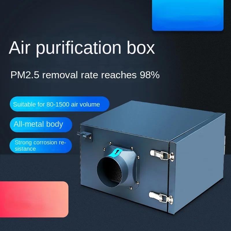 Haze Removal Rate 98% Air Ventilation Recycle Systems Front Air PM2.5 Filter Box Purification Box Filter