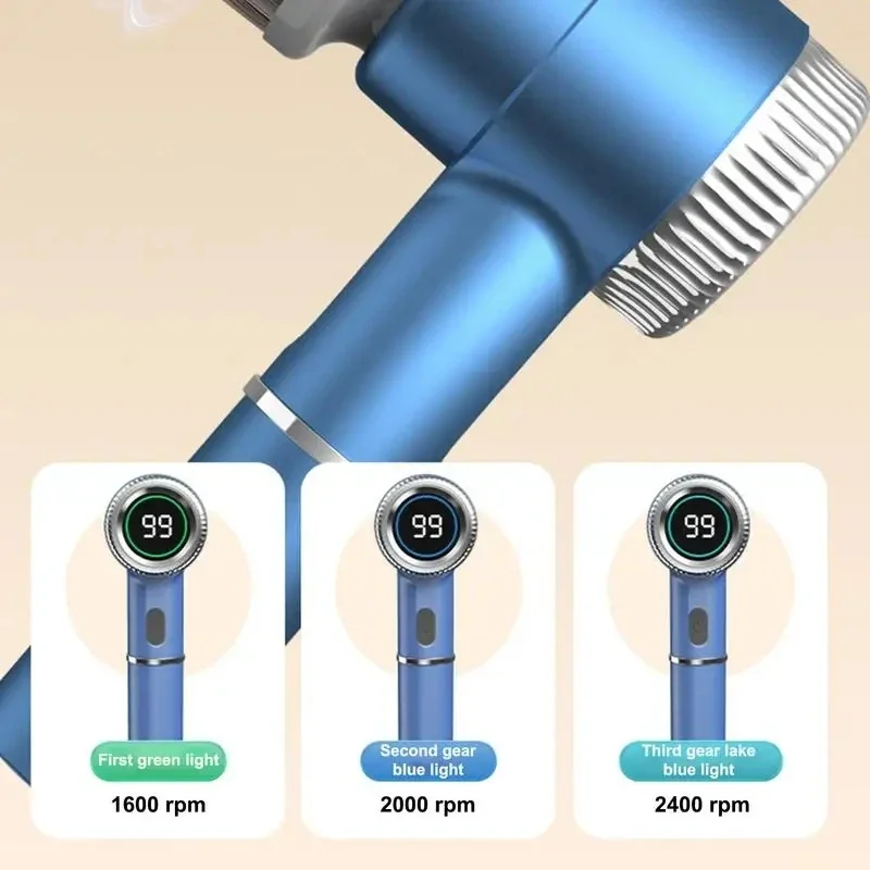 Cepillo de limpieza eléctrico recargable de mano automático, limpieza profesional para baño, cocina, lavavajillas, olla, cepillo para botella de zapatos