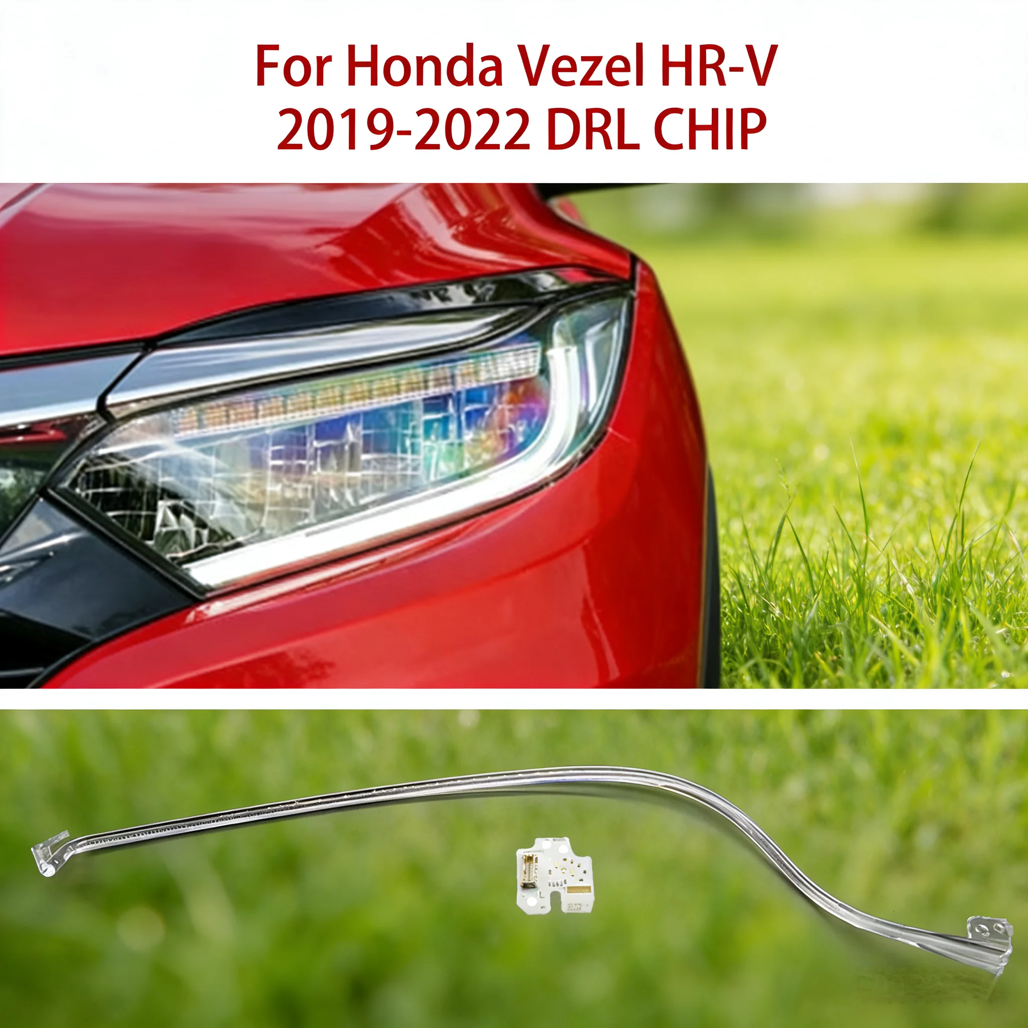 Car Headlight DRL CHIP Conduit Strip White Light For Honda Vezel HR-V 2019-2022 Angel Eye Solve Yellowing Problem Ballast Module