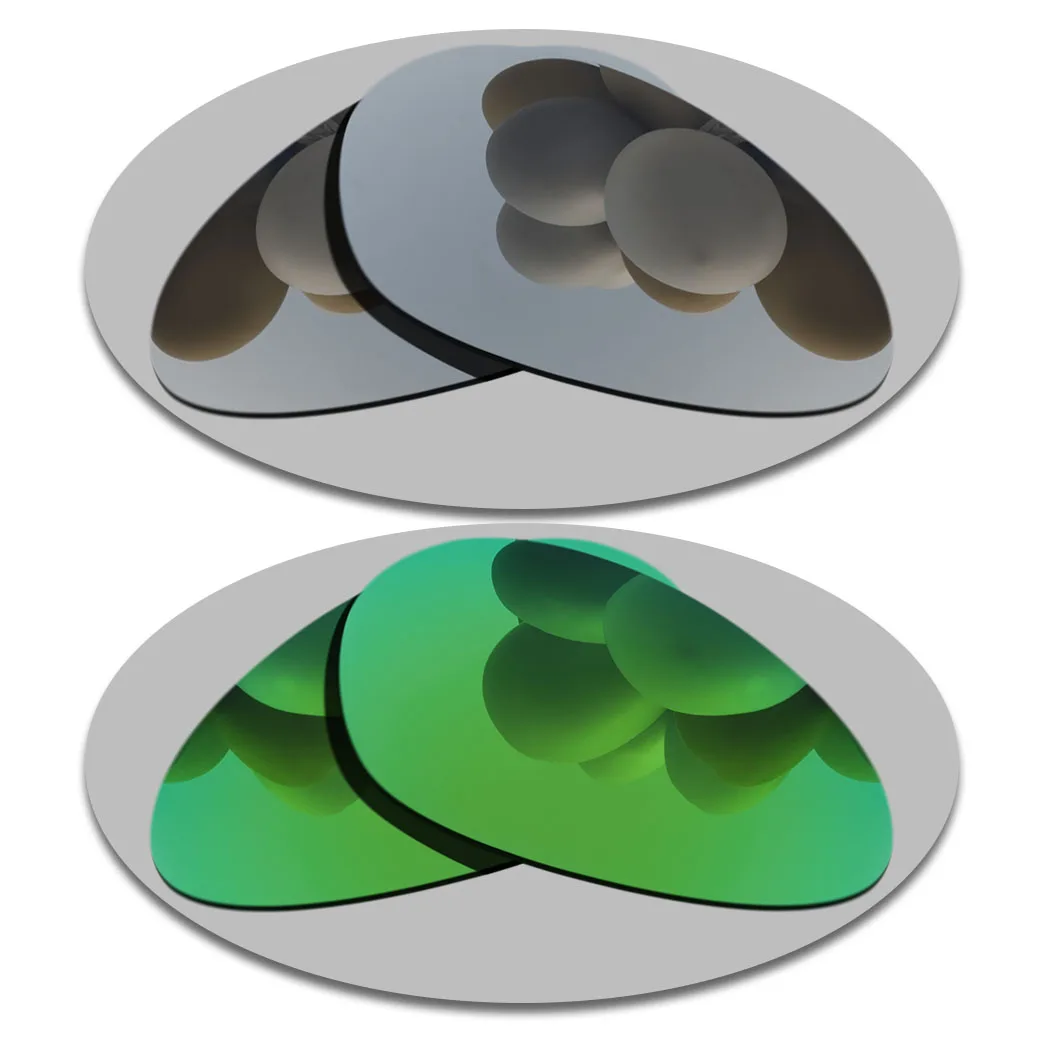 Silver&Green Lenses Replacement For-Minute 1.0 Polarized Sunglasses