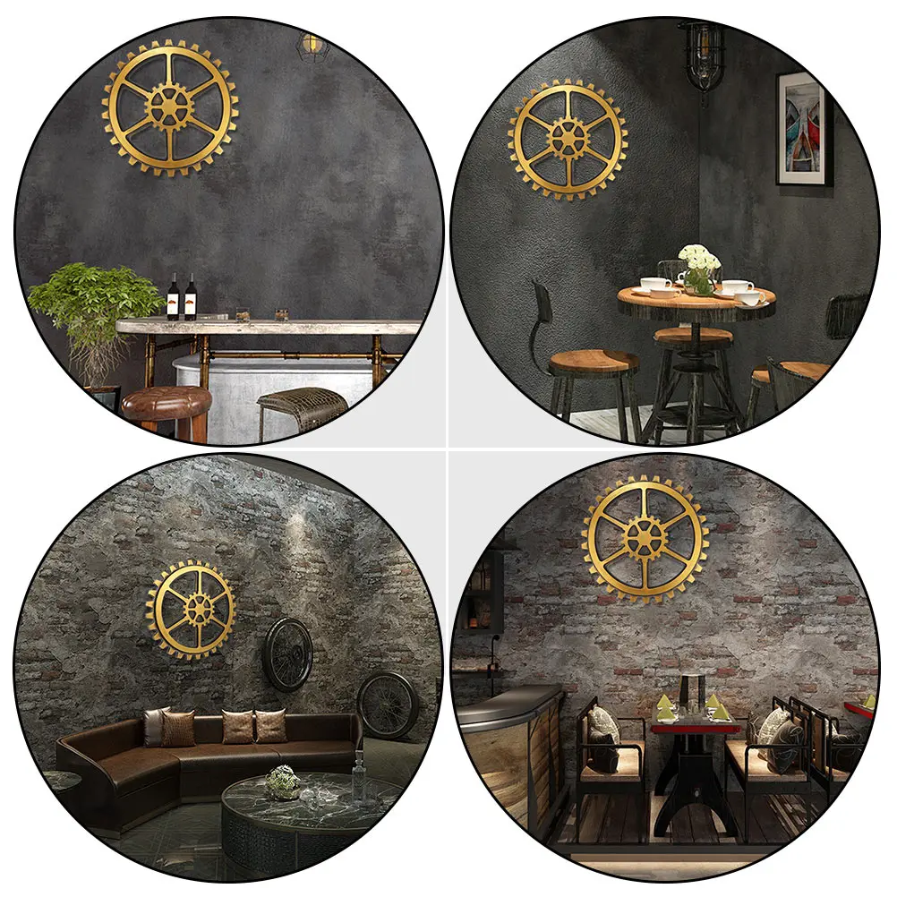

1Pcs Gear Wall Ornament Vintage Wooden Wall Hanging Decoration Home Office Decor Accessory Retro Gear Home Decor Accessory