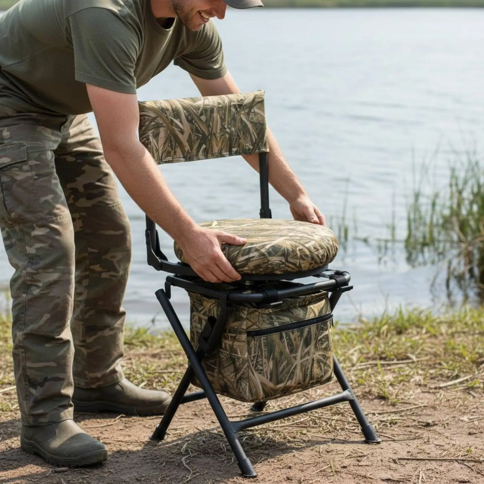 Fishing Chair Foldable Folding - Hunting And Fishing Outdoor Chairs recension och pris