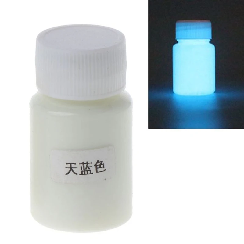 3 Colors Luminous Epoxy Resin Pigment Glow in The Dark Liquid Colorant Body Art UV Body Paint Set Each 15g