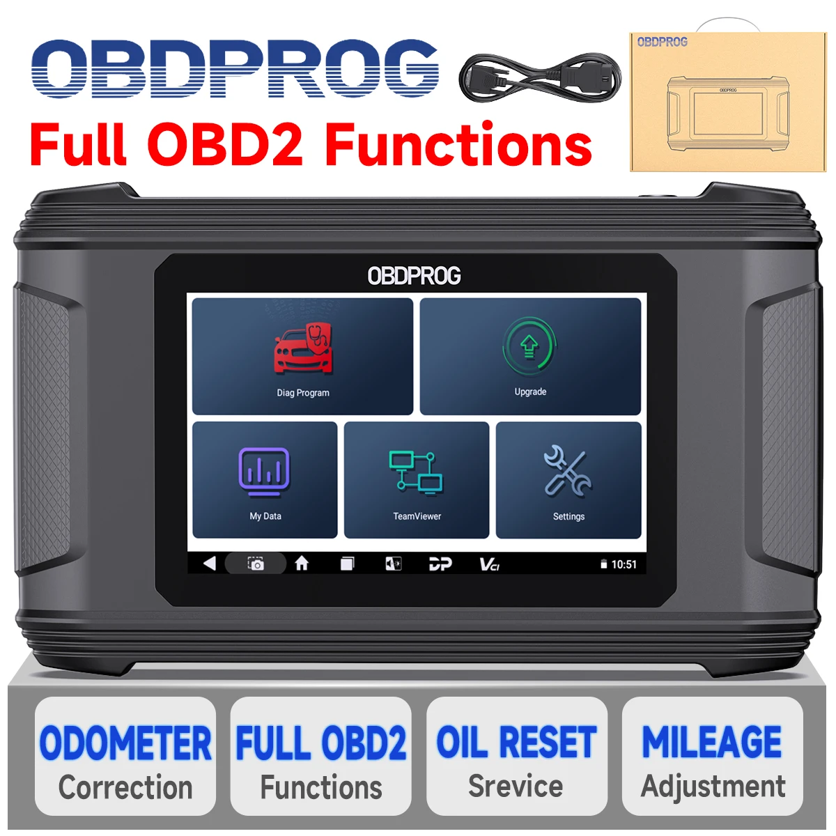 OBDPROG Doctor M500 Cluster Calibration Diagnostic Tools ODOMeter Scanner Oil Reset OBD2 Scanner Diagnostic Tools Basic Version