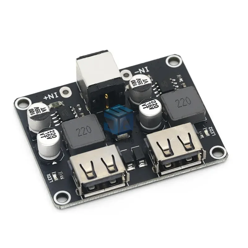 Dual 2 Double USB Fast Charger Buck Module Input 6V- 30V Single Port 24W Support QC2.0 QC3.0 QC 2.0 3.0 Car Vehicle Board