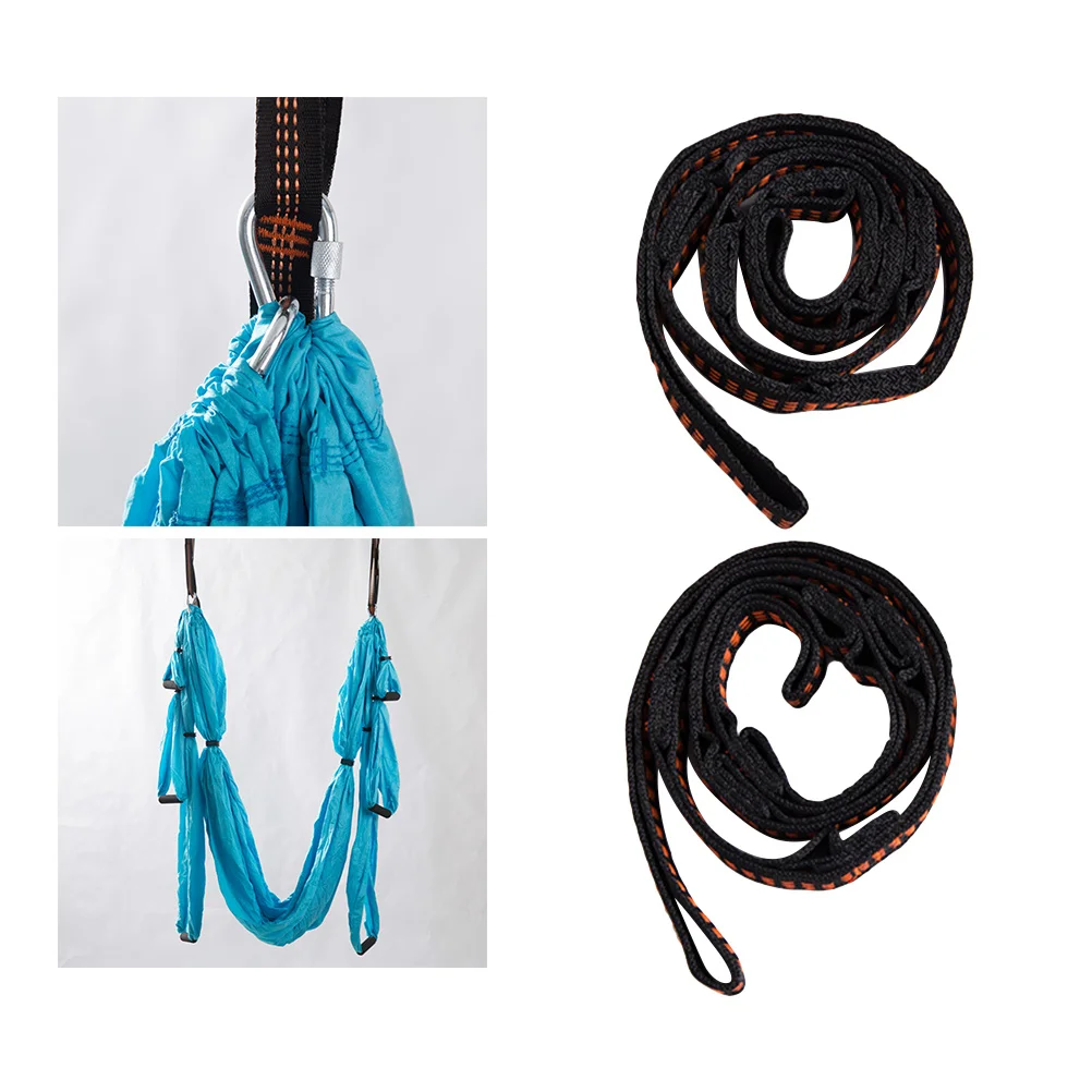 

2Pcs Yoga Hammock Straps Adjustable Strong Nylon Hanging Belt for Outdoor Camping Hiking Backpacking Sports Hammock Strap