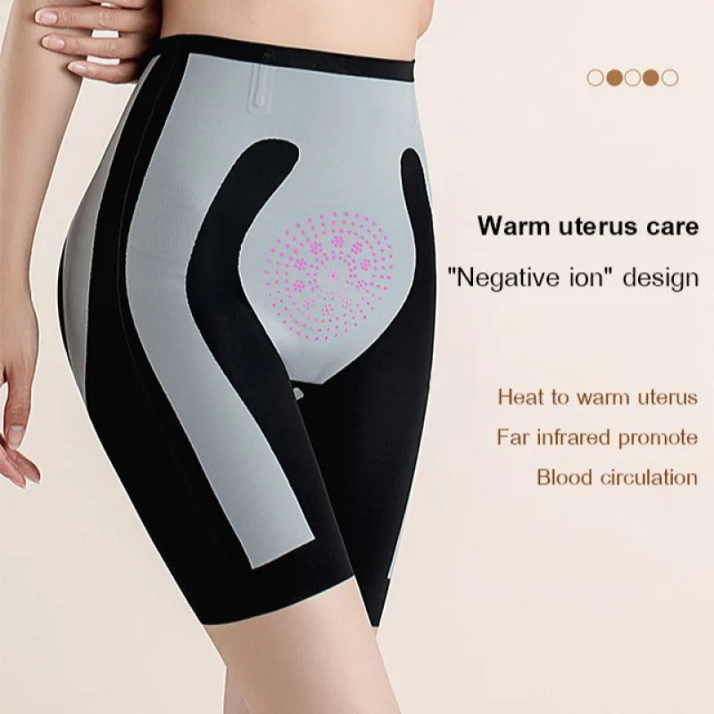 Veimia-pantalones de control de barriga para levantar glúteos, mallas de seguridad finas, cintura moldeadora 5D