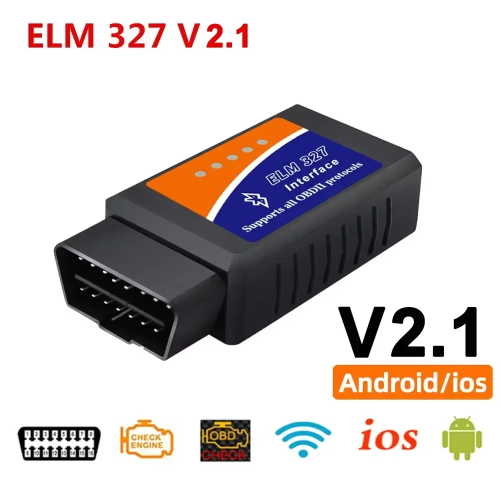 

ELM327 V2.1 OBD2 сканер TR6260S1 BT/Wi-Fi ELM 327 OBD автомобильный диагностический инструмент для Android/IOS PK Vgate Icar2 считыватель кодов