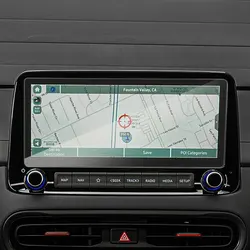 For Hyundai KONA Kauai 2021 10.25 INCH Car Radio GPS Navigation Tempered Screen Glass Protective Film Sticker