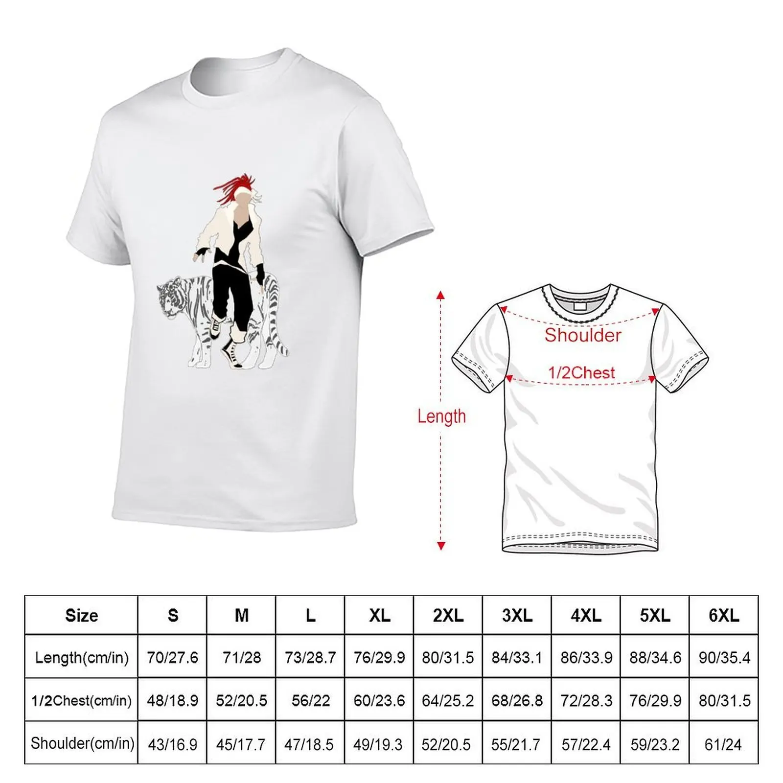 Renji Abarai T-Shirt t shirts for man cotton funny t shirt man cotton T-Shirt