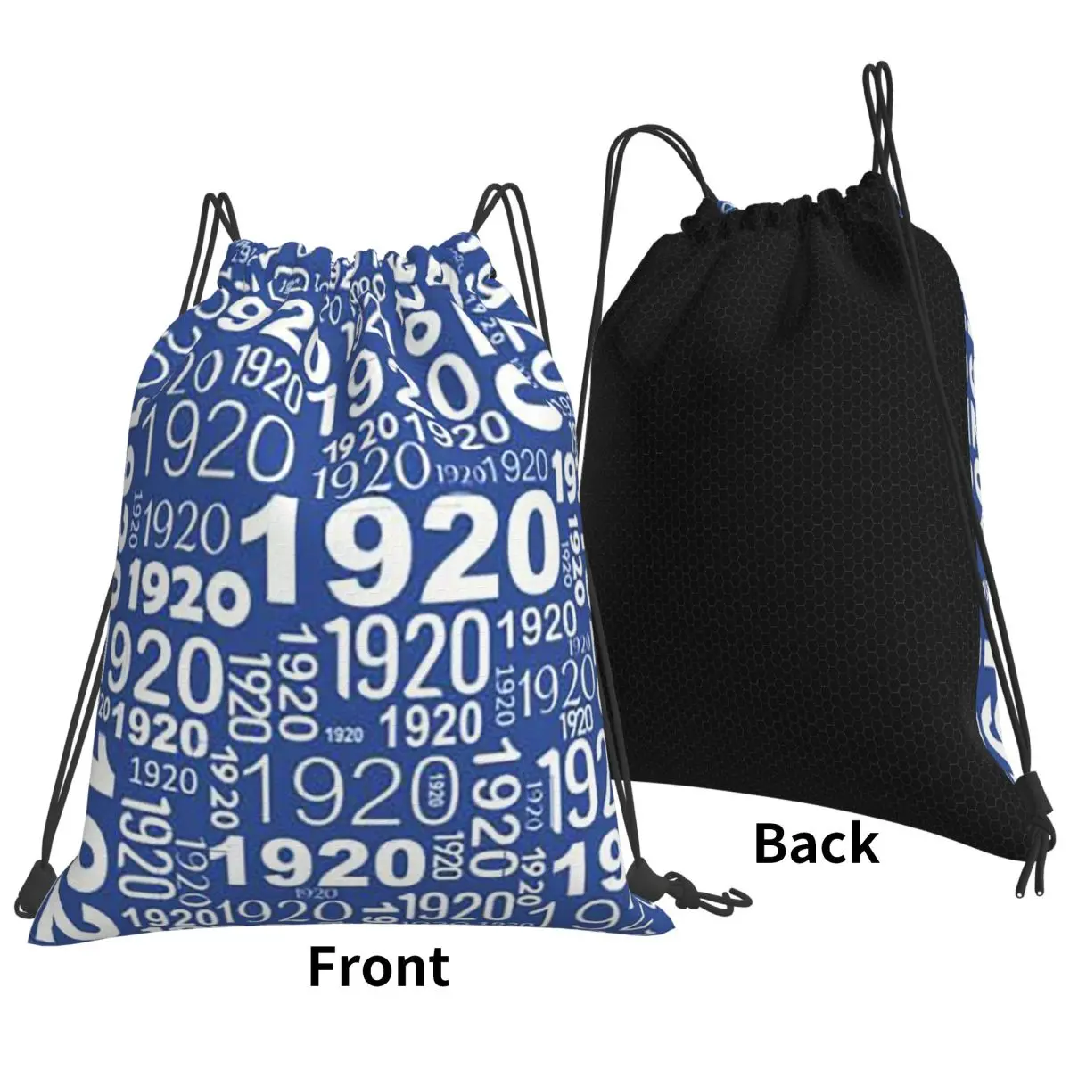 Large Zeta Phi Beta Sorority Logo Greek Letter 1920 Backpacks Portable Drawstring Bags Sundries Bag Book Bags Man Woman School
