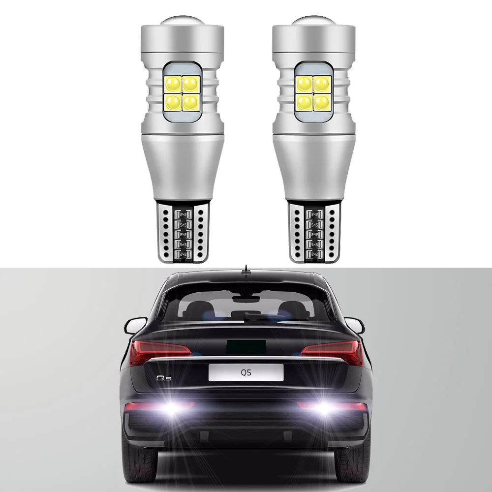 

2pcs LED Backup Light Blub Reverse Lamp W16W T15 921 Canbus No Error For Audi A1 8X A3 8P A4 B8 B9 A5 A6 C6 C7 A8 Q2 Q3 Q5 TT 8J