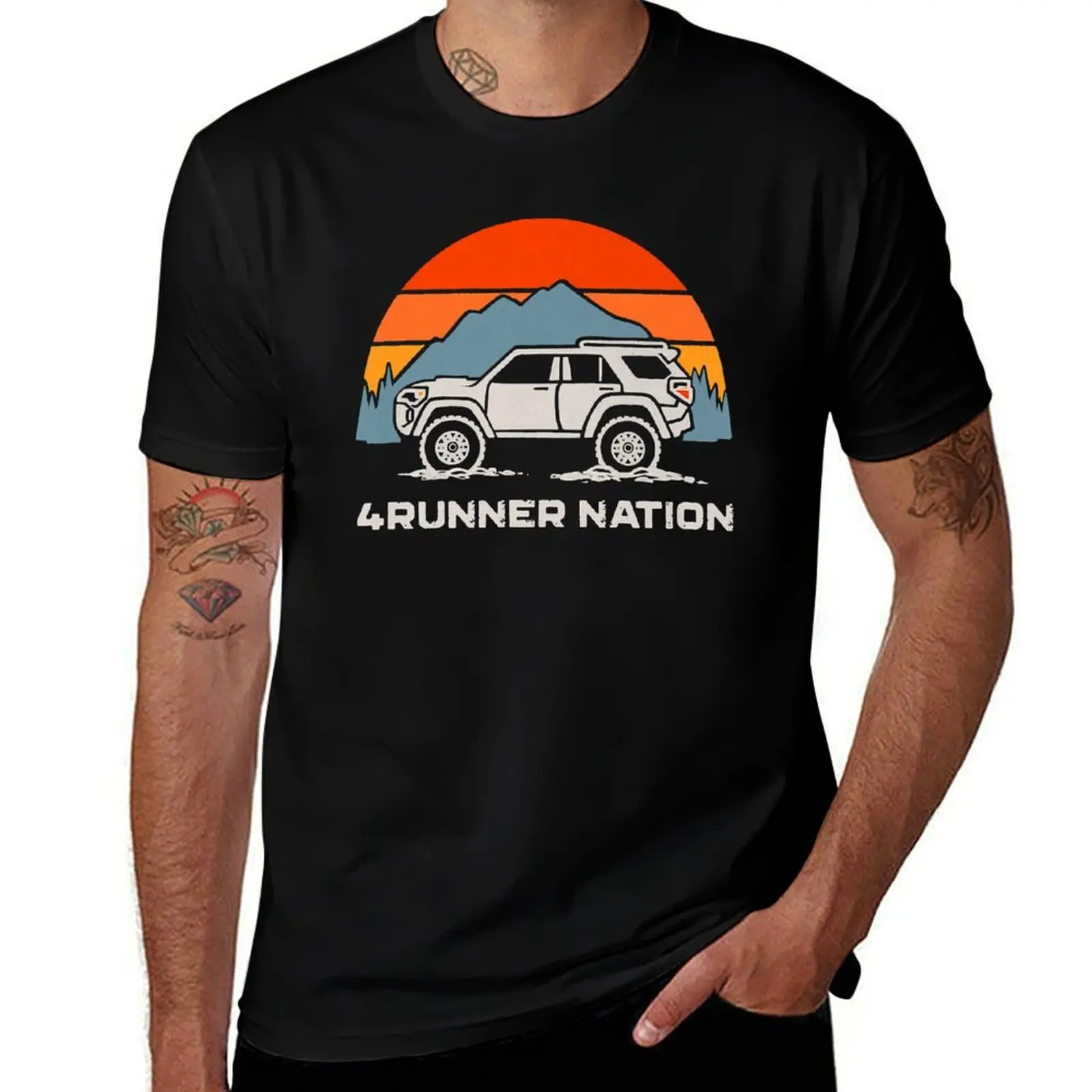 

5th Gen 4Runner Heritage Sunset Vibes (4Runner Nation) T-Shirt t shirts for man graphic funny man t shirts cotton T-Shirt