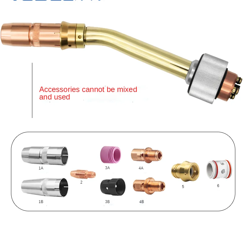 Tbi81w / 82w robot taibaiyi manipulator water cooling gun accessories conductive nozzle nozzle head nozzle protective sleeve