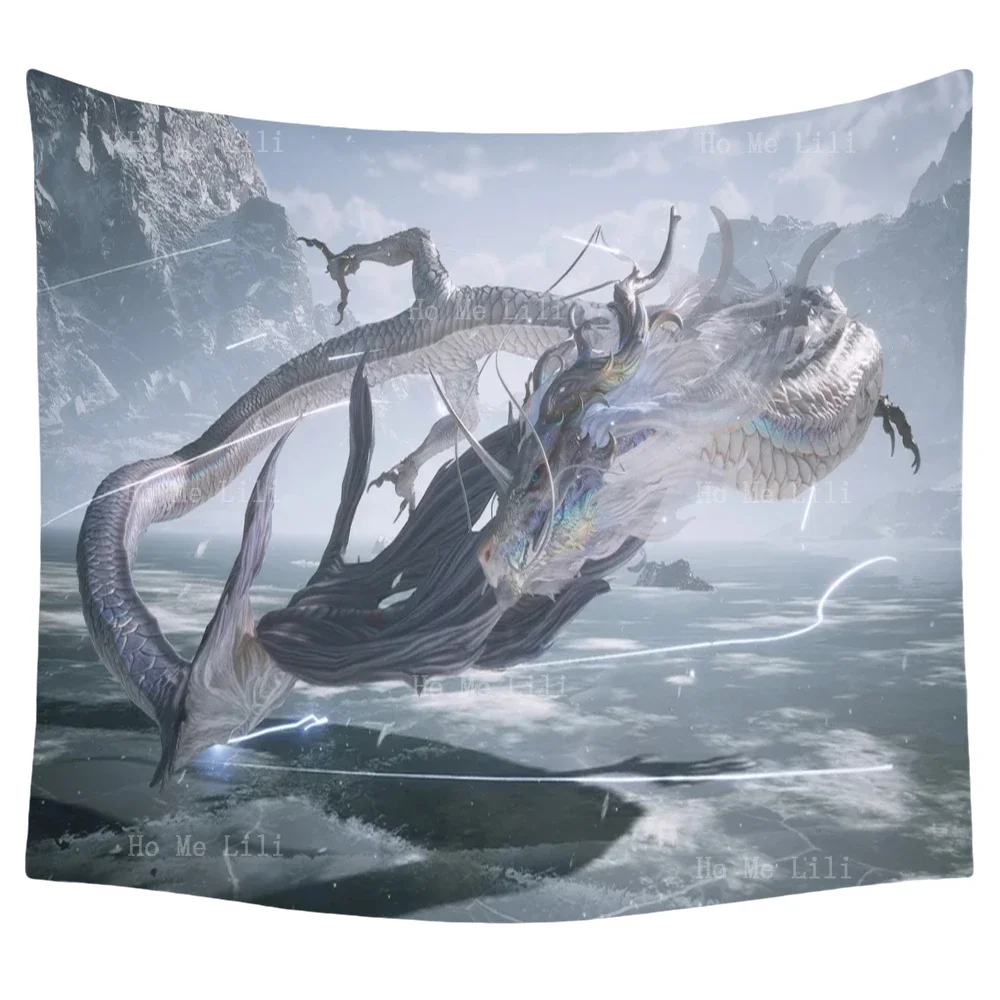 Chinese Myth Kang Jin Loong Poster Tapestry Wall Hanging For Bedroom Living Room Dorm Decor