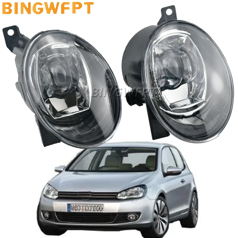 2PCS Car Front Bumper Fog Lamps LED Lens Fog Daytime Lamp DRL 30W 12V Fog Light Assembly For Volkswagen VW Golf Mk6 2009-2013