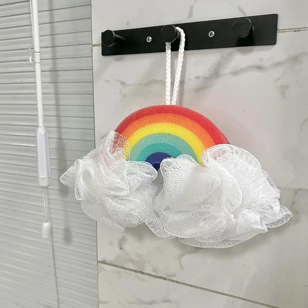 

2Pcs Colorful Bath Sponge Soft Exfoliating Loofah Shower Ball Baby Toddler Washcloth Gentle Skin Remover