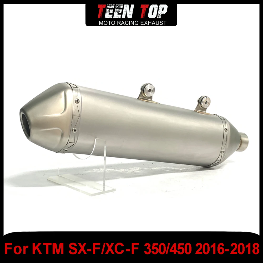 Motorcycle Exhaust Escape System Muffler For KTM 250/350/450/500 EXC-F 17-19 For Husqvarna Offroad Bike Exhaust Slip-on Steel