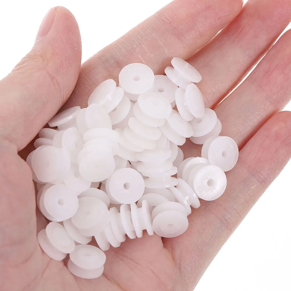 

50 Pcs 3mm Diameter Mini Gears Mute Pulley Plastic Model Multipurpose Pulley Accessories DIY Toy Parts Multipurpose Belt Wheel
