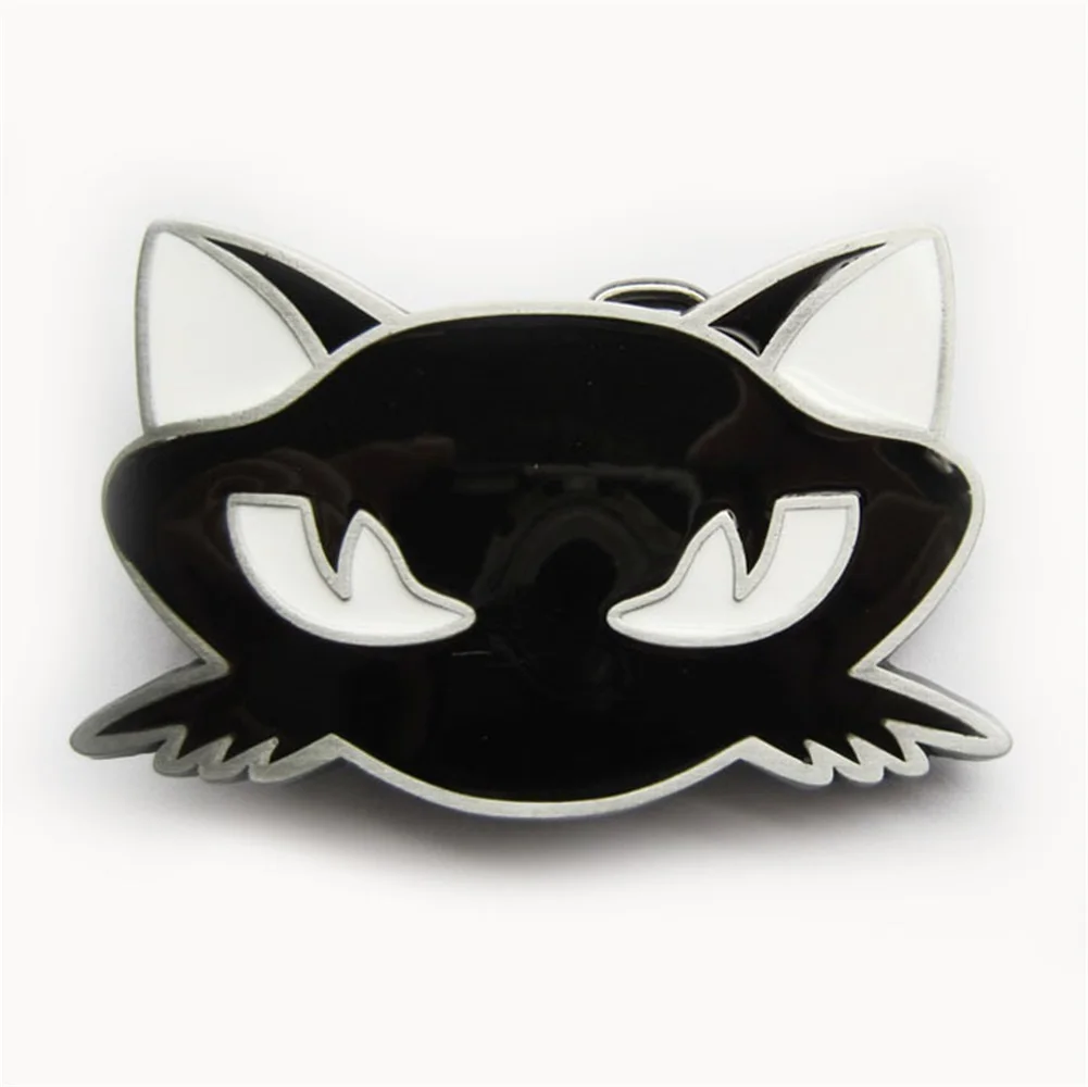 

Vintage Black Enamel Cat Animal Belt Buckle Gurtelschnalle Boucle de ceinture Free Shipping