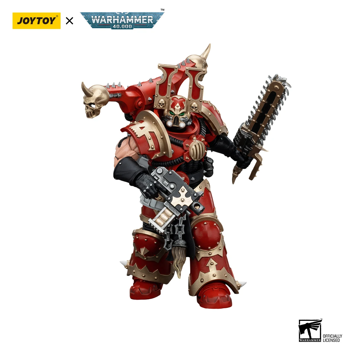 JOYTOY Warhammer 40K 1/18 액션 피규어 World Eaters Khorne Berzerker 5 애니메이션 피규어 장난감 모델