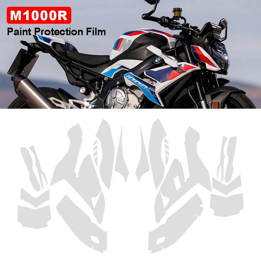 

Полная защитная пленка из ТПУ для мотоцикла для BMW M1000R M1000R, комплекты защиты обтекателя краски, комплект защиты от царапин, аксессуары для тела