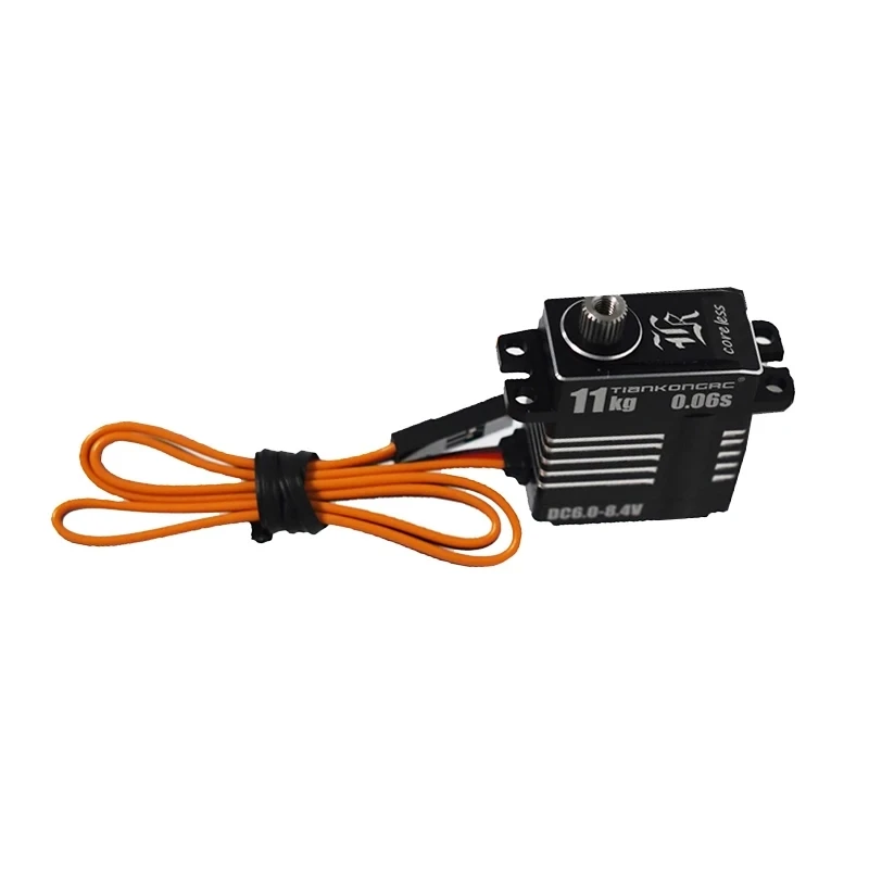 Hoge kwaliteit 11KG miniatuur volledig metalen digitale holle kop servo met hoogspanning groot koppel voor RC helikopter vliegtuig boot auto