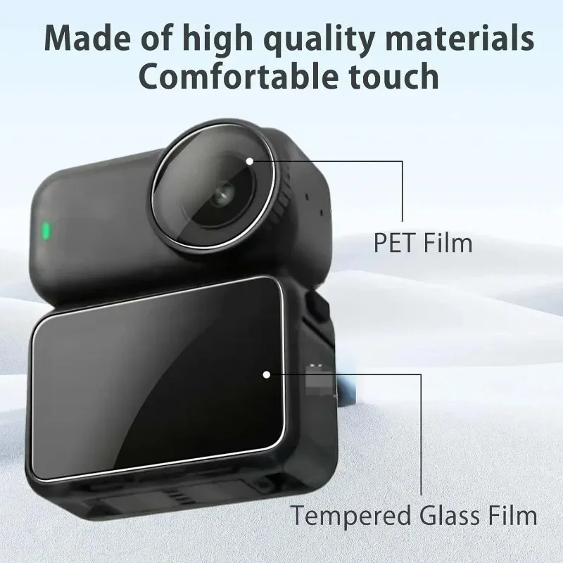 5-1Sets for DJI Osmo Nano Camera Screen Protector Tempered Glass Anti-Scratch Film Camera Lens Protective Film for DJI Osmo Nano