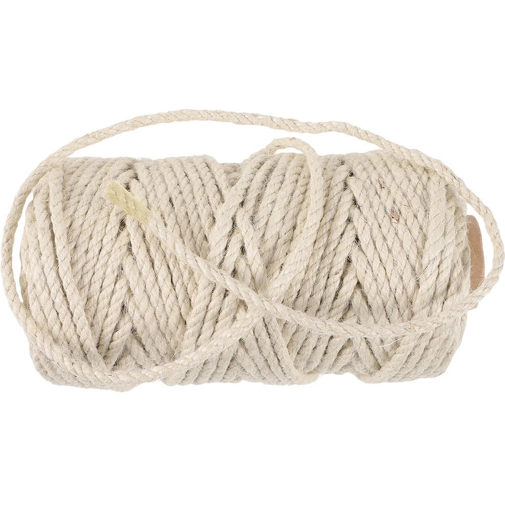 

Sisal 5mm 50m White DIY Cat Scratching Post Rope Replaceable Furniture Legs Wrap Anti Scratch Household Cat Tree Rope
