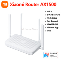 Xiaomi Router AX1500 Wifi Router Mesh System WiFi 6 2.4G&5G Dual Band Gigabit Ethernet Port MiWifi Works With Mi Home App