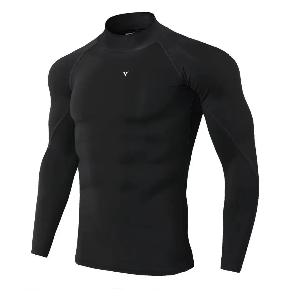 Herren Sport-T-Shirt, schnelltrocknend, für Bodybuilding, Laufen, Langarm-Kompressionsshirt, Fitness-T-Shirt, Herren-Fitness-Oberteil, Herren-Unterwäsche. – Detail 3