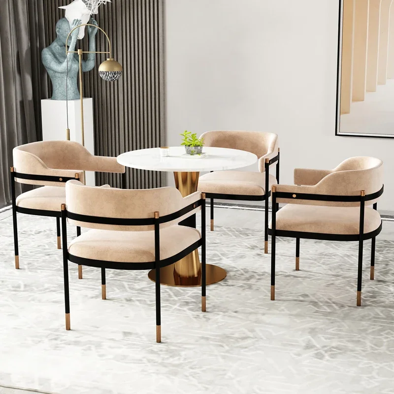 ~Conference Negotiation Table and Chair Creative round Table Reception Simple Modern Small Apartment Dining Table and Chair