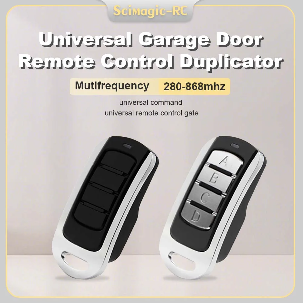 For 433.92MHz SOMMER TX02-434-2 TX02-868-2 4013 4022 4025 Multi-frequency 280-868MHz Universal Garage Door Remote Control