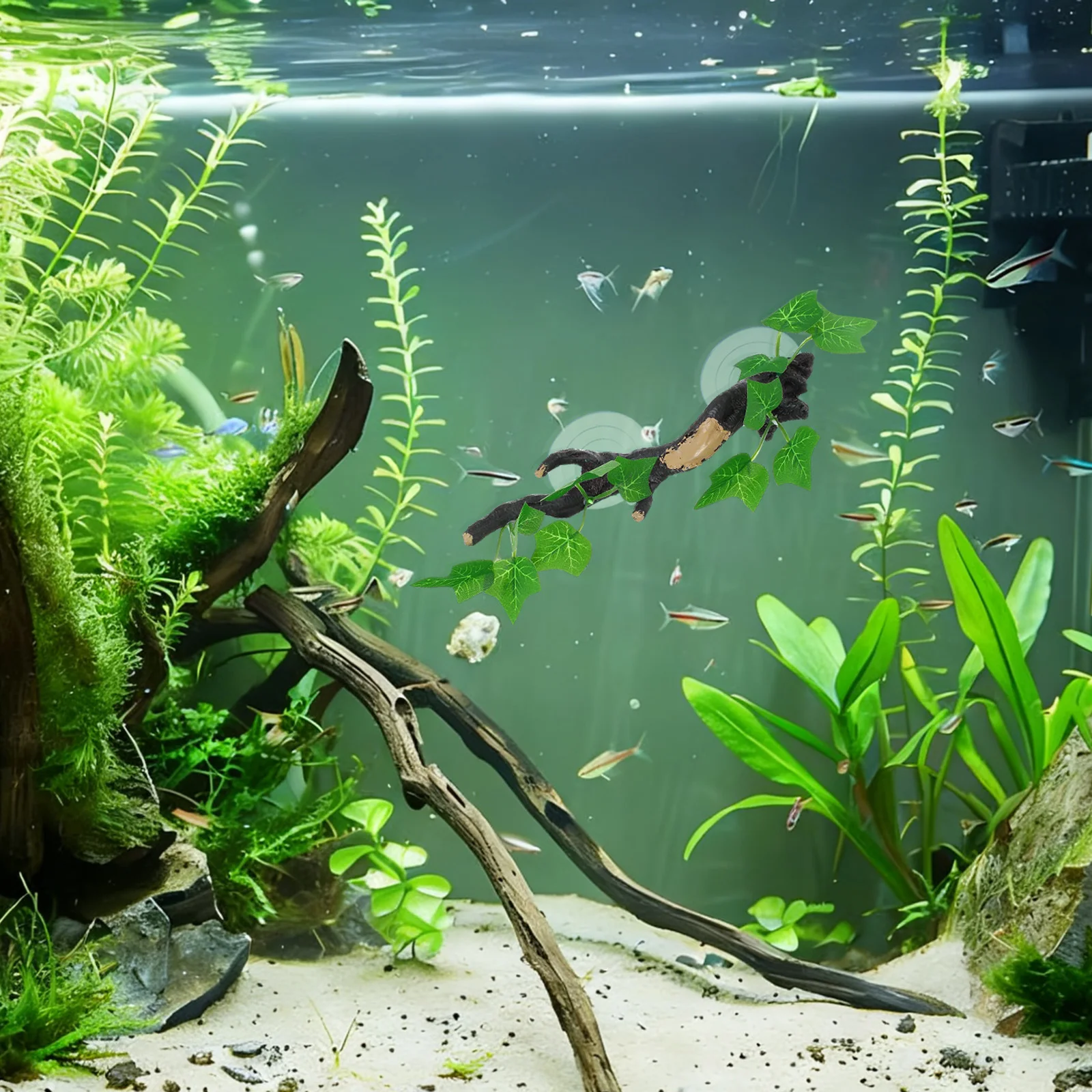 

1Pcs Realistic Simulation Tree Root Decor Resin Rattan Root Ornament Fish Tank Landscaping Ornament Aquarium Decorative