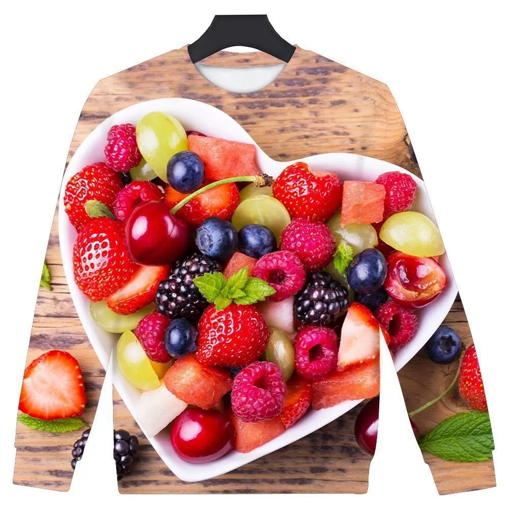 New 3D Printing  cherry Fashion Men Women Tracksuits Crewneck Hip Hop Sweater Plus Size S-7XL Harajuku  Seasons Casual