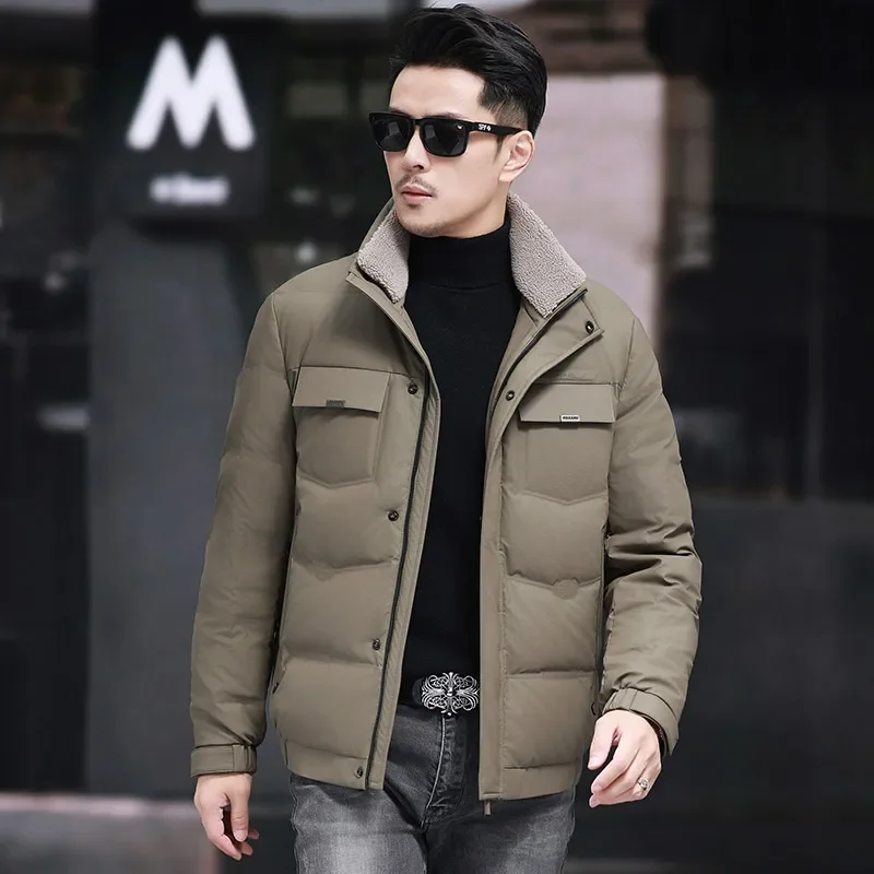 YEAE Winter Down Jackets Duck Down Designer Clothes Men Casual Man Sack Male Cold Coat for Winter New in Coats Down Padding