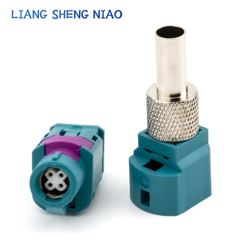 Automotive RF coaxial connector LVDS4P HSD 4P male and female connectors