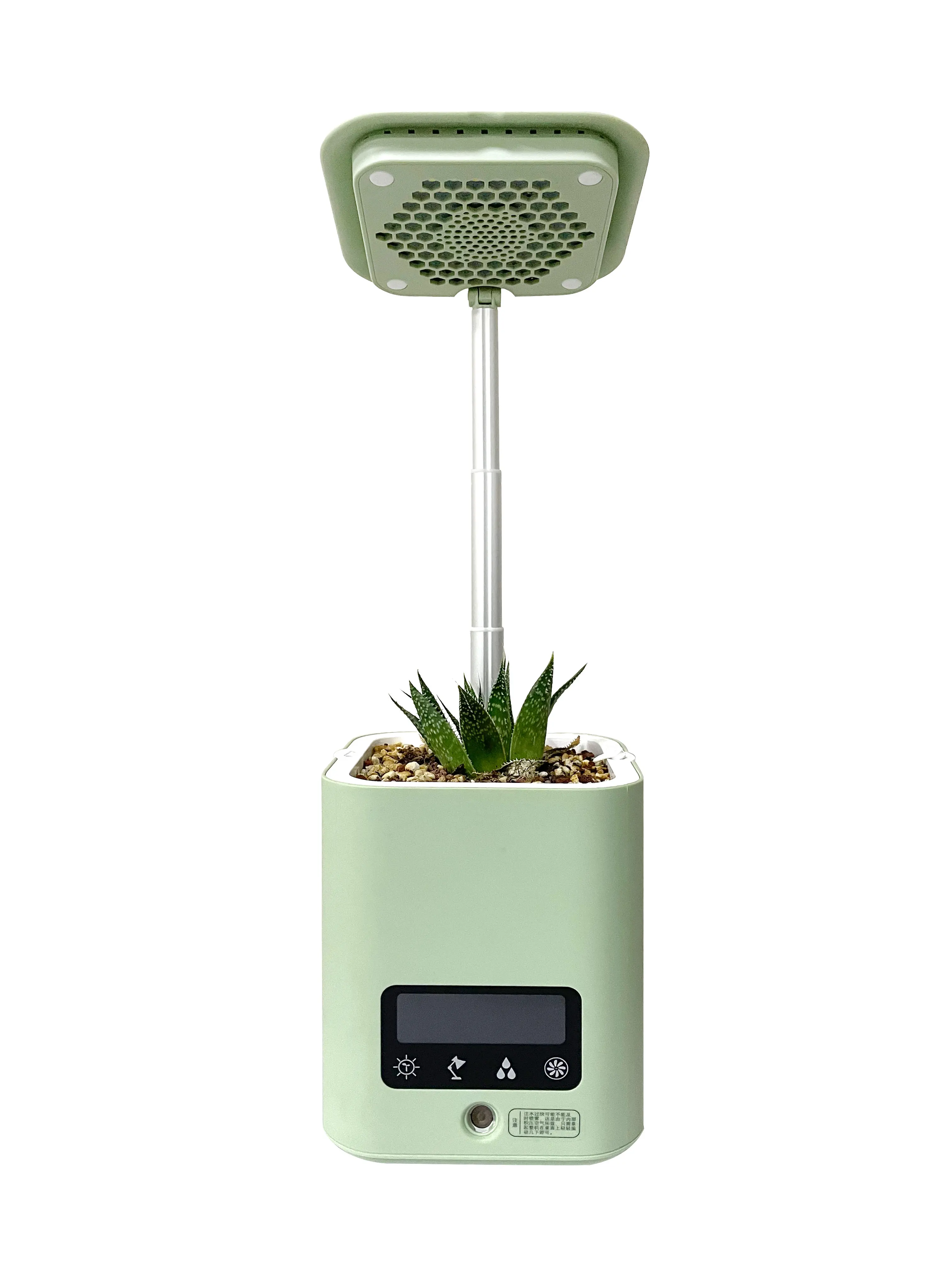 Mini Smart Garden Led Grow Light Desk Lamp Green Plant Flowerpot With Humidifier Air Purifier Speaker Alarm Clock