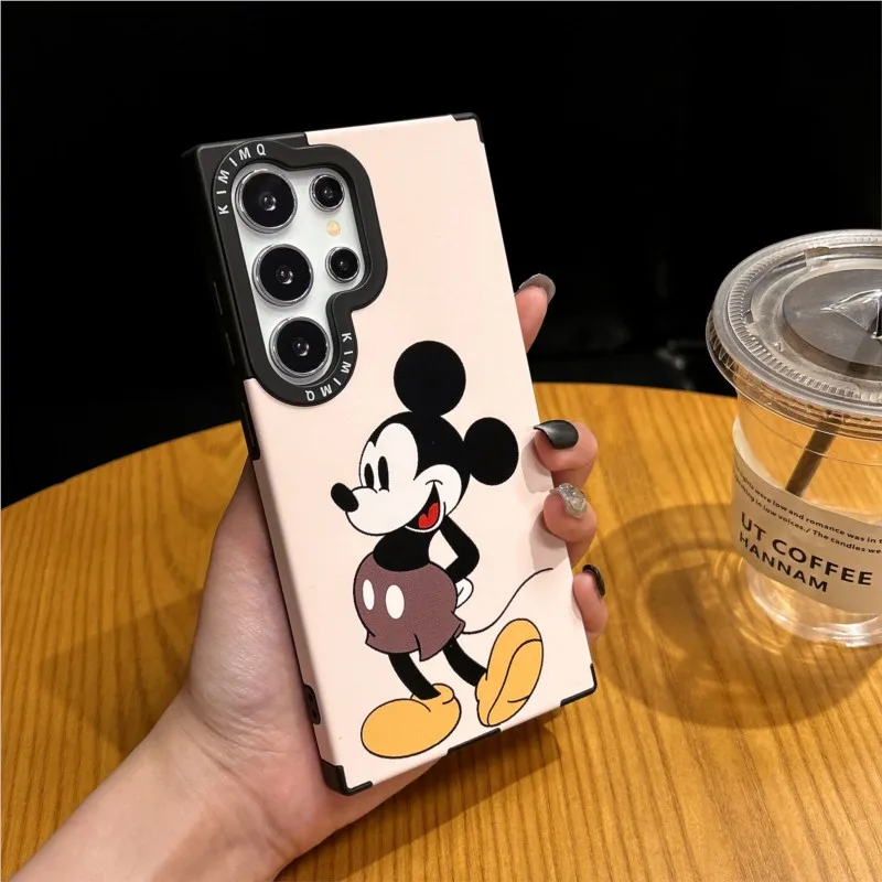Cartoon Cute Disney Mickey Minnie For Magnetic Phone Case for Samsung Galaxy S26 S25 S24 S23 S22 ULTRA S24 S25Plus Unisex Cover