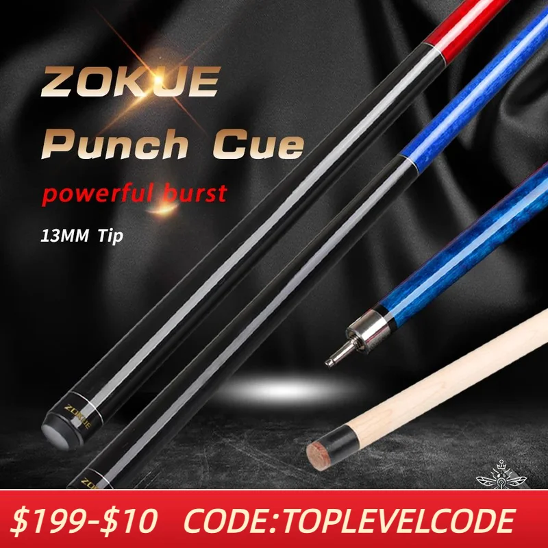 

ZOKUE Break Cue Punch Cue Pool Cue Pool Stick 13mm Hard Tip 147cm Heavy Hitter Canadian Hard Rock Maple Shaft billiards cue