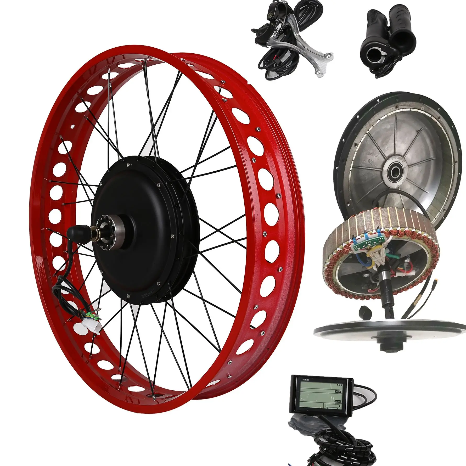 Vendita di fabbrica Kit di conversione bici elettrica 350W 500W 1000W Kit di conversione Ebike per bicicletta elettrica da 20-29 pollici