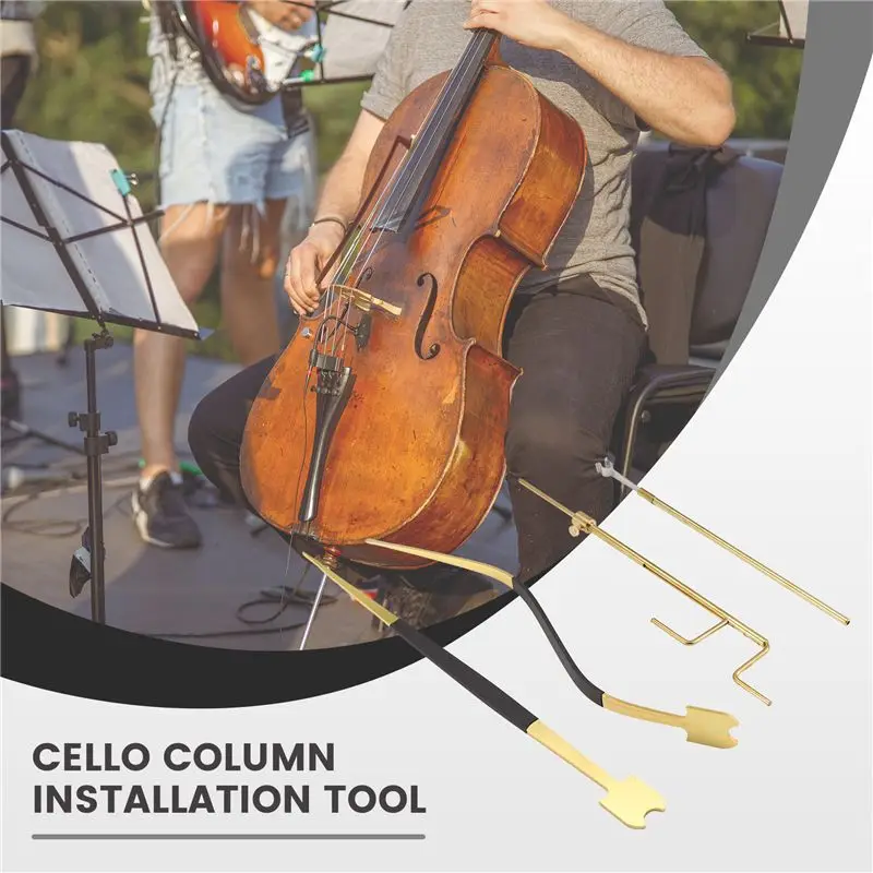 ABJM-Cello Sound Post SET Cello Sound Post Retriever Setter Installation Tool Cello Making Repair Luthier Tools