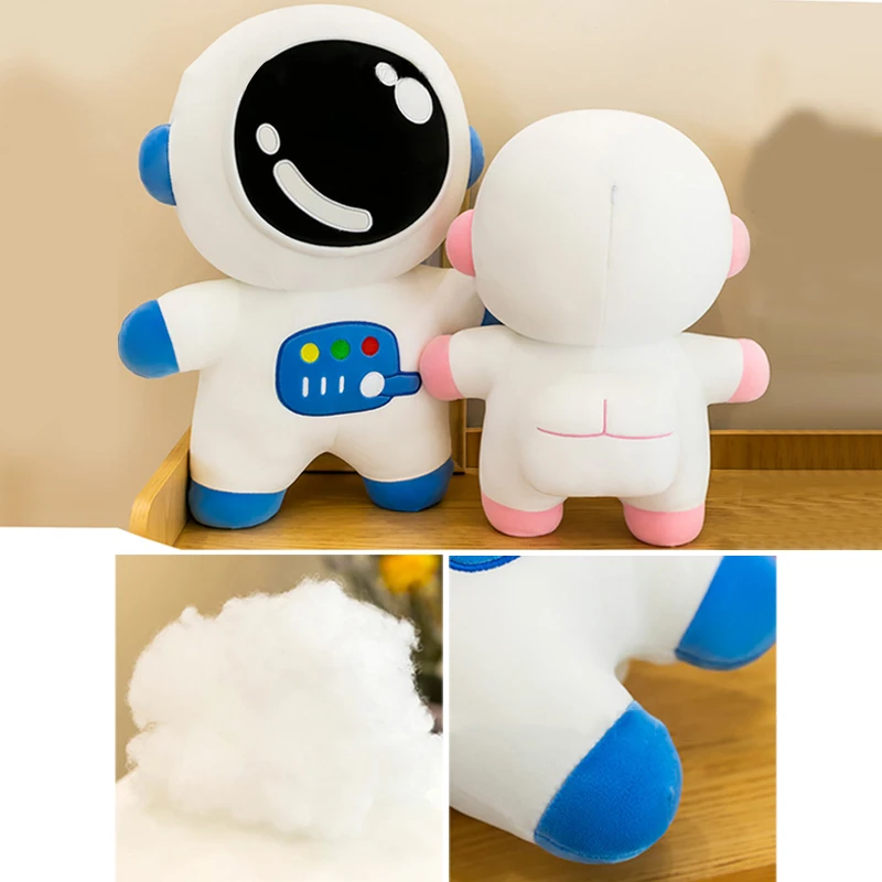 25/40cm Spaceman Plush Doll Elastic Cartoon Space Astronaut Stuffed Rag Toy Soft Cushion For Kids Girls Doll Pillow Toys Gift