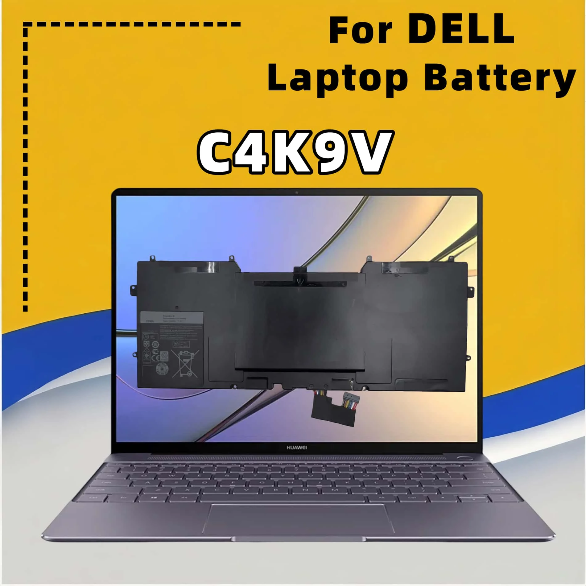 FRLESUI Battery C4K9V For Dell XPS13-L321X XPS 13-L322X Series XPS 12-L221X XPS12 9Q23 XPS12 9Q33  XPS13 9333 13 months Warranty